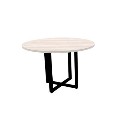 Mesa Reunião 110cm Tubular Casablanca Preta