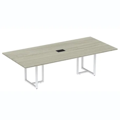 Mesa Reunião 200x90cm C/ Cx Tomada Casablanca