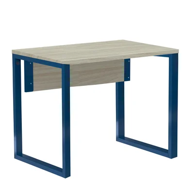 Mesa Escritório 90cm Casablanca Pé Azul Del Rey