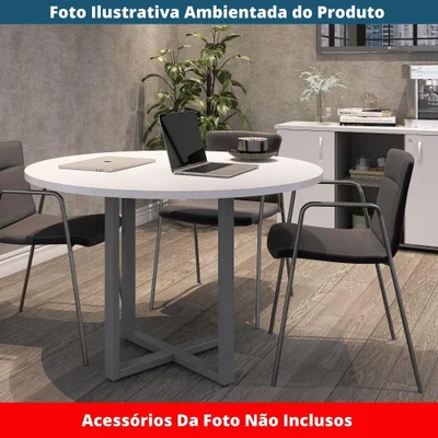 Mesa De Reunião P25 Pandin C/ Pé Grafito — foto 8