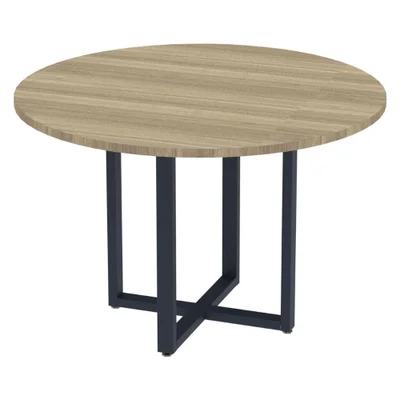 Mesa De Reunião P25 Pandin Noce C/ Pé Grafito