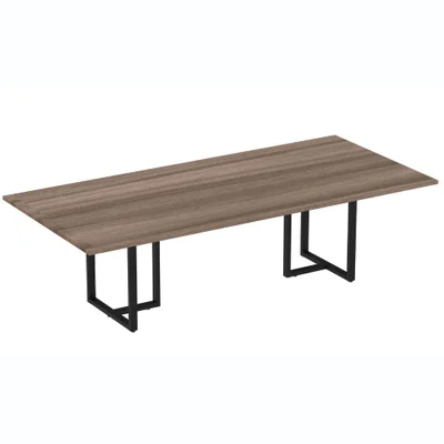 Mesa Reunião 260cm Walnut Base Preto