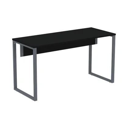 Mesa Escritório P25 Preto C/ Pé Grafito