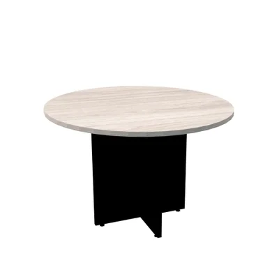 Mesa Reunião Redonda 110cm Casablanca Pé Preto
