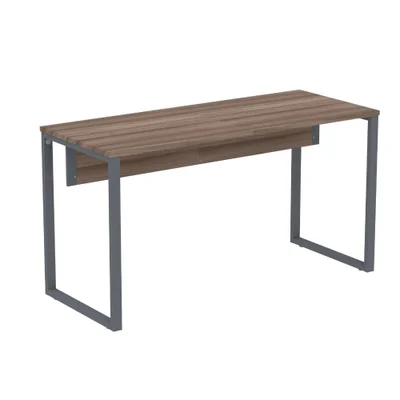 Mesa Escritório P25 Walnut C/ Pé Grafito