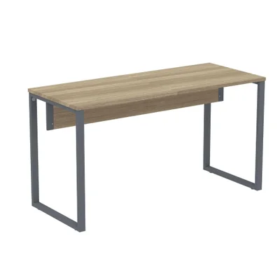 Mesa Escritório P25 Noce Naturalle C/ Pé Grafito