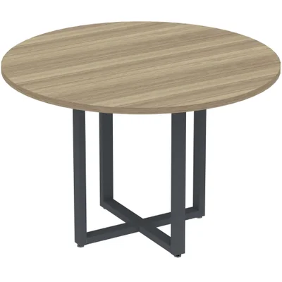 Mesa De Reunião P25 Pandin Noce C/ Pé Cinza