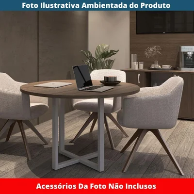 Mesa De Reunião P25 Pandin Walnut C/ Pé — foto 8