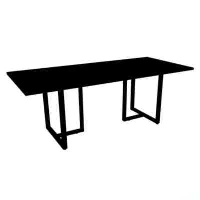 Mesa Reunião 260cm Caixa Tomada Preta