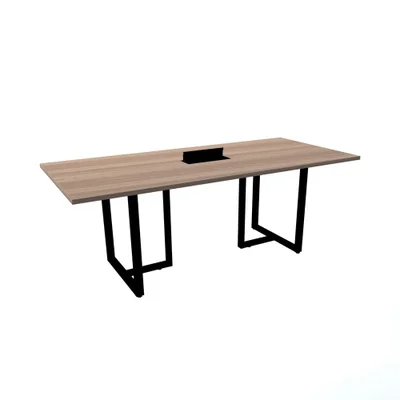 Mesa Reunião 200x90cm C/ Cx Tomada Noce