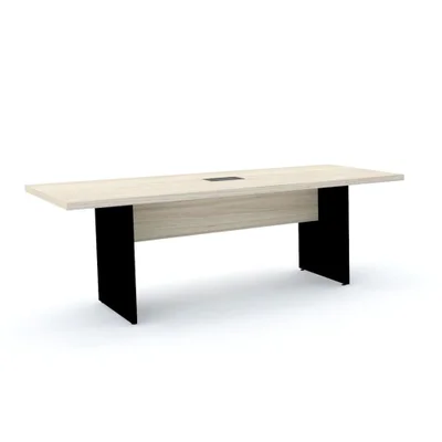 Mesa Reunião 200x90cm C/ Cx Tomada Casablanca