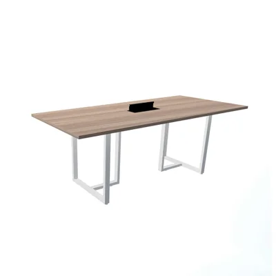 Mesa Reunião 200x90cm C/ Cx Tomada Noce