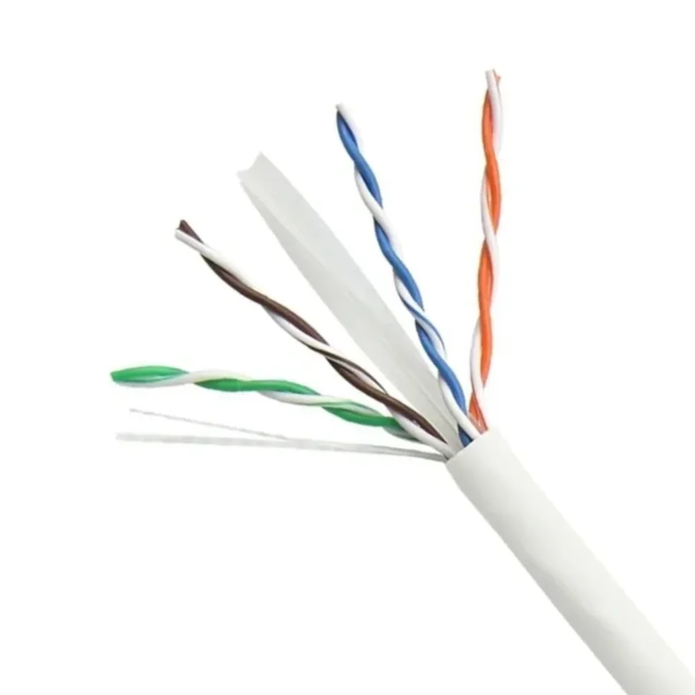 Imagem 2 de 4 do produto Cabo De Rede Megatron Cat6 305m U/utp CM 23 AWG 4 Pares Branco