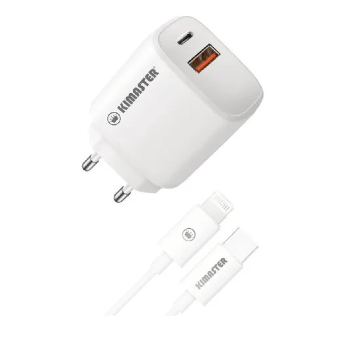 Carregador Branco Compacto Premium, Compatível Iph 14 Plus