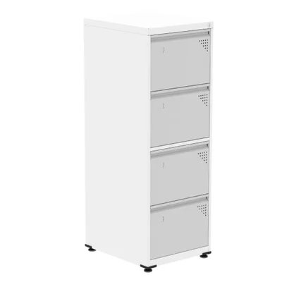 Arquivo Pandin 47cm Branco/cinza C/ Chave
