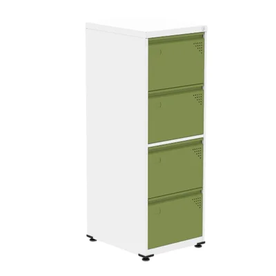 Arquivo Pandin 47cm Branco/verde C/ Chave