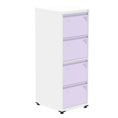 Arquivo Pandin 47cm Branco/lilás C/ Chave