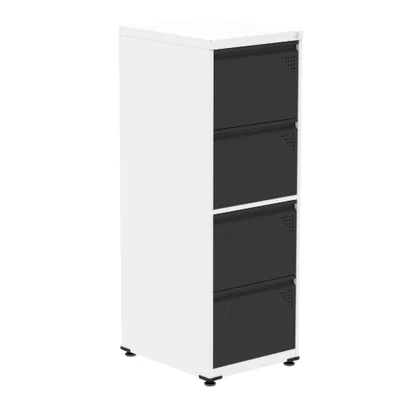 Arquivo Pandin 47cm Branco/preto C/ Chave