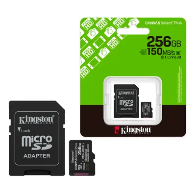 Cartão De Memoria 256gb Micro Sd 150mb/s Leit Canvas Select Sdcs3/256gb Kingston