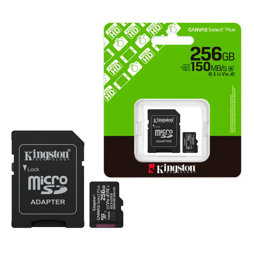 Carto De Memoria 256gb Micro Sd 150mbs Leit