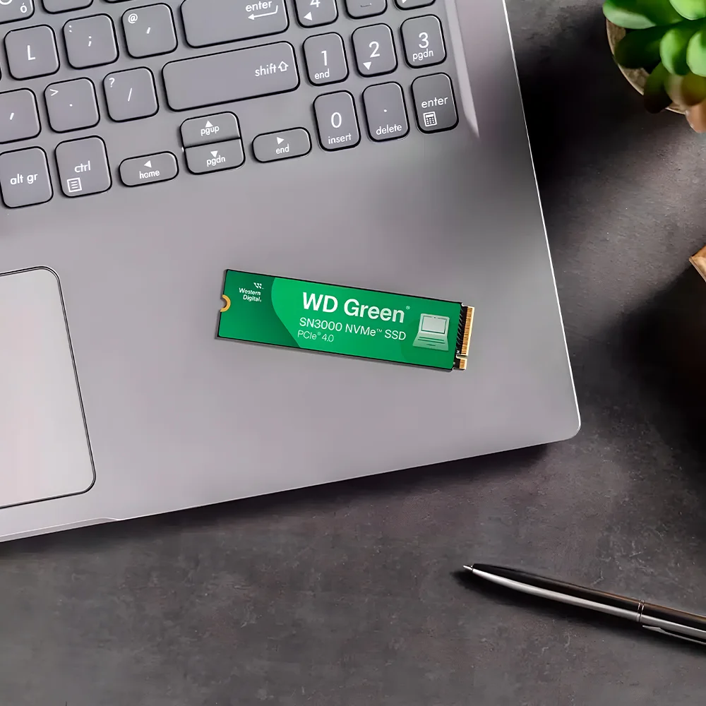 Imagem 4 de 5 do produto SSD Wd Green Sn3000, 500gb, M.2 Nvme, Leitura 5000mb/s E Gravação 4100mb/s, Wds500g4g0e