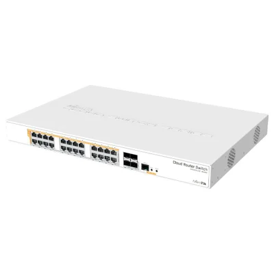 Cloud Router Switch Crs328-24p-4s+rm 24 Portas Gigabit E 4 Sfp+ - Mikrotik