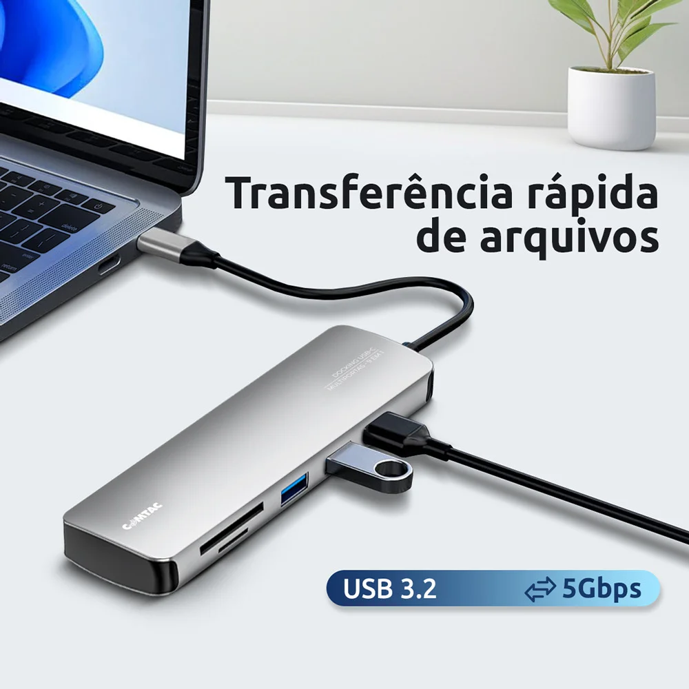 Imagem 3 de 5 do produto Hub Usb Comtac 9 Em 1 - 20129481