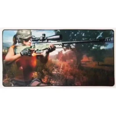 Mouse Pad Gamer 80x40cm Tecido E Borracha Antiderrapante Est - Preto - Mp-3