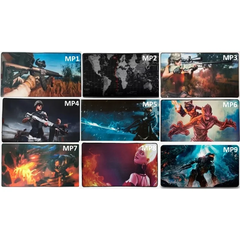 Imagem 3 de 5 do produto Mouse Pad Gamer 80x40cm Tecido E Borracha Antiderrapante Est - Preto - Mp-3