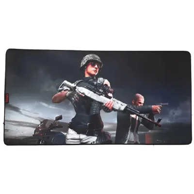 Mouse Pad Gamer 80x40cm Tecido E Borracha Antiderrapante Est - Preto - Mp-4