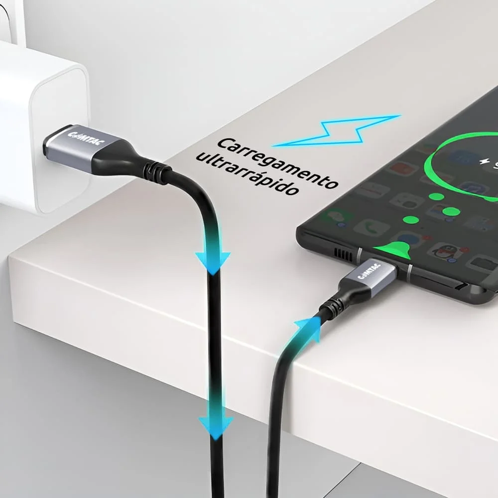 Imagem 3 de 5 do produto Cabo Comtac Usb-c X Usb-c  3.2 Gen2 Comtac 9478