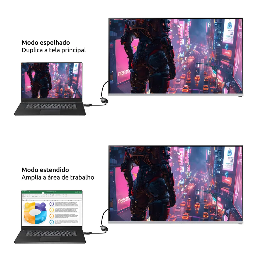 Imagem 2 de 5 do produto Cabo Conversor Displayport Para Vga Comtac 9469