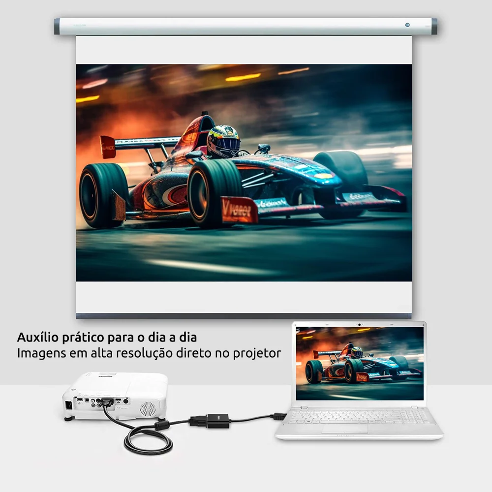 Imagem 4 de 5 do produto Cabo Conversor Displayport Para Vga Comtac 9469