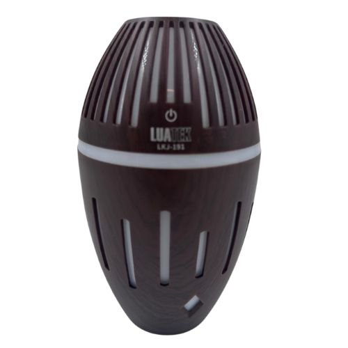 Difusor De Aromas E Umidificador Madeira 320ml Com LED Cor Madeira Escura