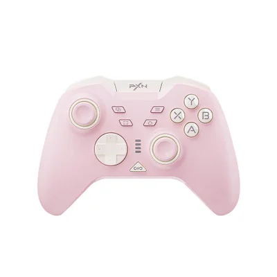 Controle Pxn P5 Wireless, Joystick PC Gamer, Sensor Efeito Hall, Usb, Bluetooth, Bateria Longa Duração - Rosa