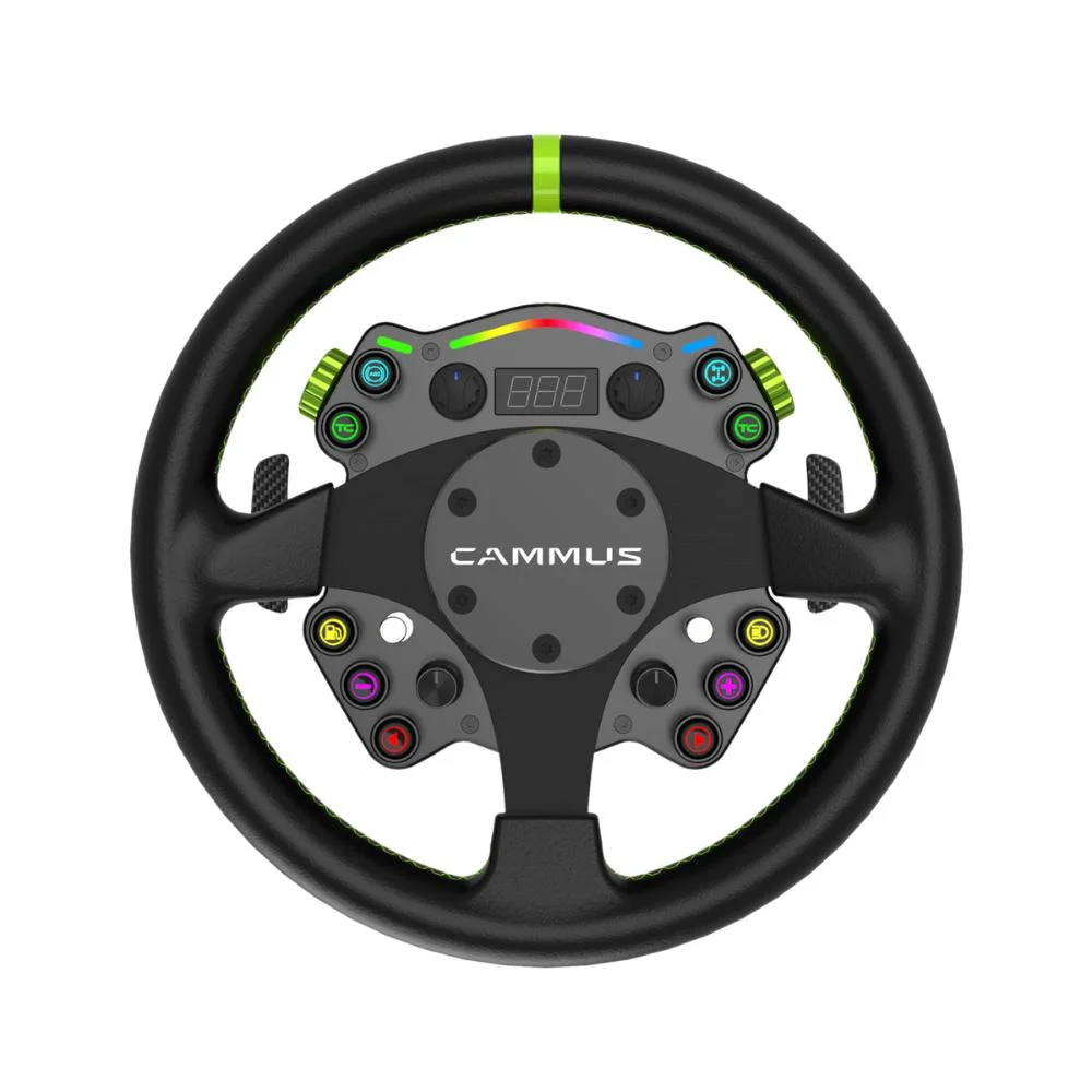 Imagem 1 de 4 do produto Volante Gamer Premium C12, Direct Drive, Toque 12nm, Para Simuladores Com Feedback Realista
