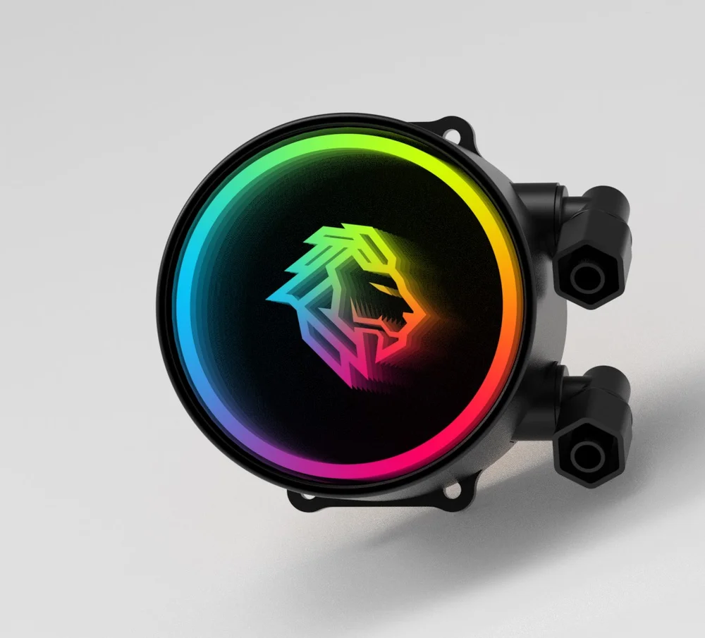 Water Cooler Gamer RGB Rainbow 240mm Fc1315 Preto Amd Intel 6
