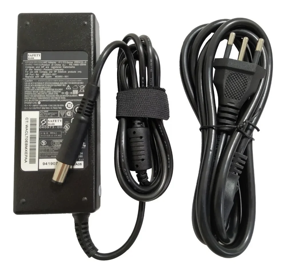 Fonte Carregador Notebook Hp 19v 4.74a 7.4x5.0mm Bivolt