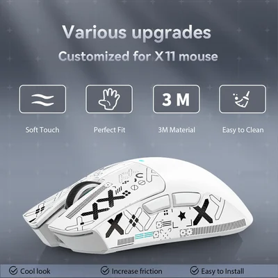 Adesivos Grip Tape Antider. P/ Mouse Attack Shark X11 — foto 3