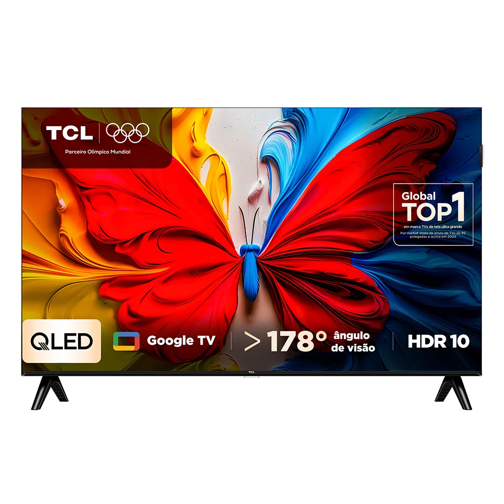 Smart TV TCL 32 Polegadas FHD QLED S5K WiFi Bluetooth Google TV 2 HDMI HDR10 Dolby Audio 32S5K Smart TV TCL 32 Polegadas FHD QLED S5K WiFi Bluetooth Google TV 2 HDMI HDR10 Dolby Audio 32S5K