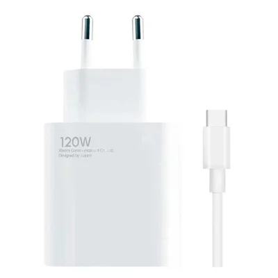 Carregador De Celular Compativel Xiaomi Turbo 120w Fast Charging Type-c Branco Carga Rapida