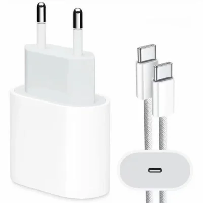 Carregador Completo C/ Cabo Para Iphone 15, 16 Carga Rapida