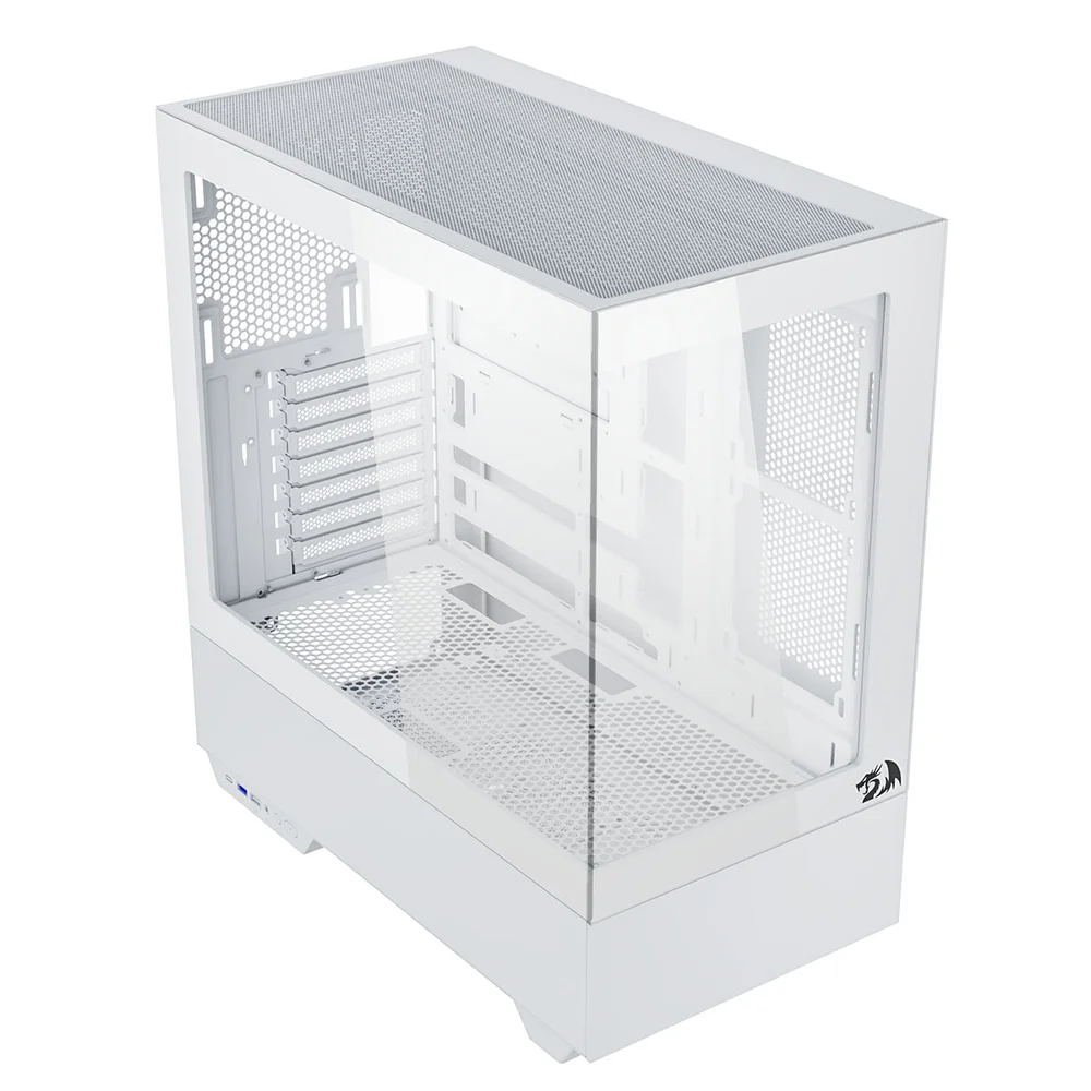 Imagem 2 de 5 do produto Gabinete Gamer Mid Tower Sem Fonte Ca-607w Reflect Flow Pro Preto Redragon