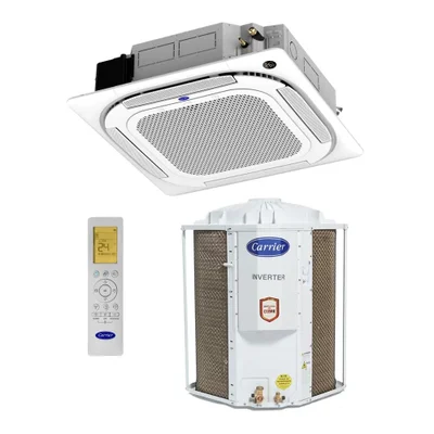 Ar Condicionado Split Carrier Cassete 4 Vias Inverter 36.000 Btu/h Quente Frio Monofásico Branco 40kvqd36c5 - 220v