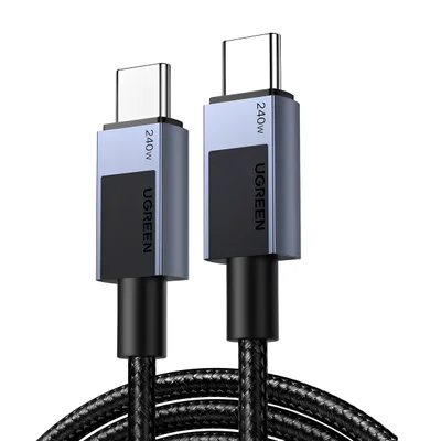 Cabo Usb C Ugreen Macho 480mbs Máx. 240w 1 Metro Preto