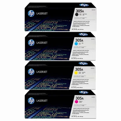 Kit 4 Toner Ce410a Ce411a Ce412a Ce413 305a M451dw M451dn M451nw M475dw M475dn
