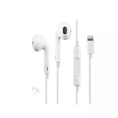 Fone Ouvido Com Fio Compatível Com Iphone 7 8 Xr 11 12 13 14 Branco