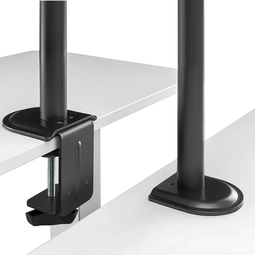 Imagem 3 de 5 do produto Suporte de Mesa Triarticulado 2 Monitores de 10" A 24" Multivisão