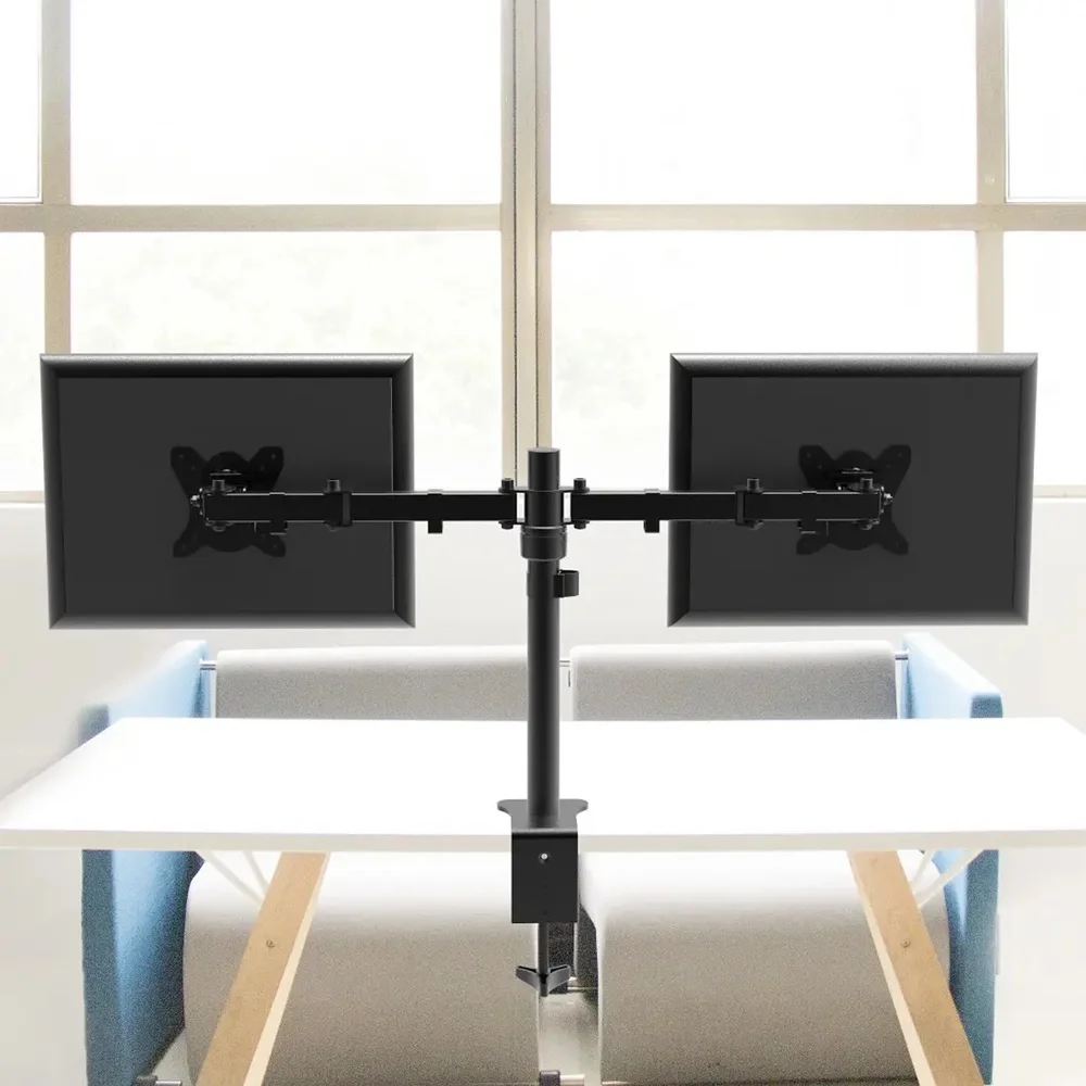 Imagem 5 de 5 do produto Suporte de Mesa Triarticulado 2 Monitores de 10" A 24" Multivisão