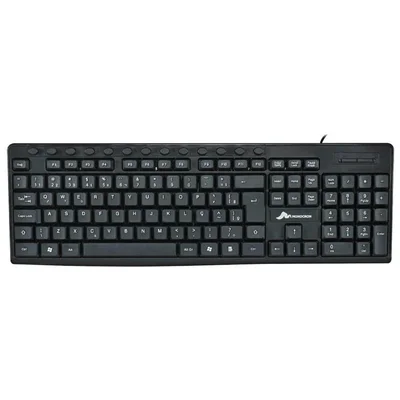 Teclado Multimídia Com Fio Mn8260 Preto 1,5m Monocron